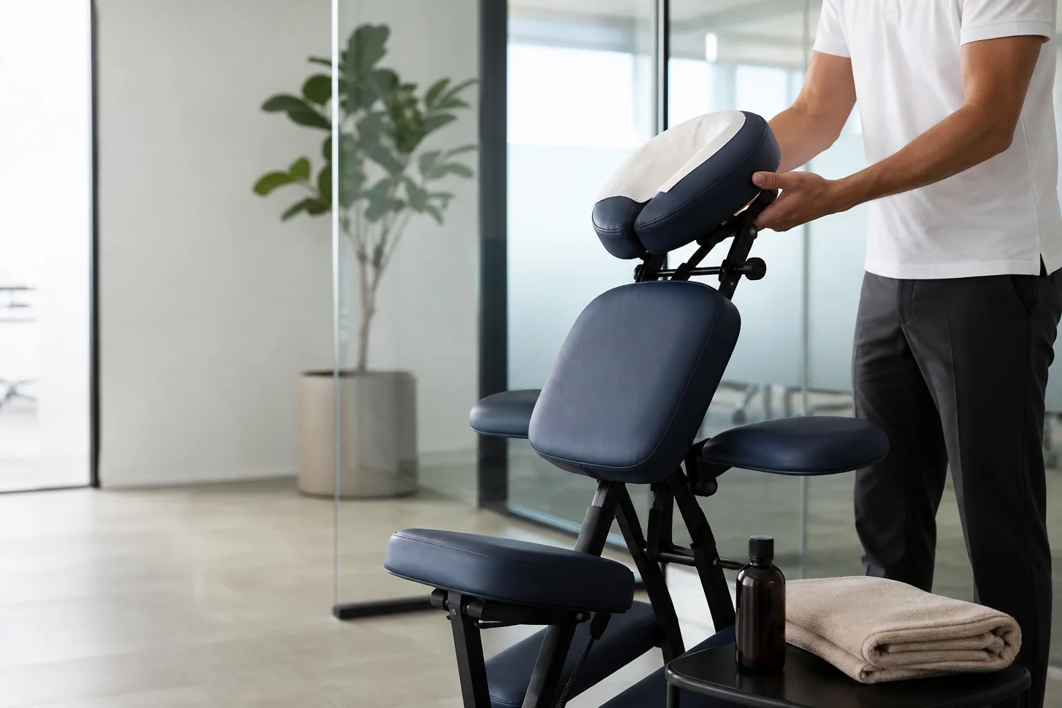 FRANKFURT City – Büromassage am Massagestuhl